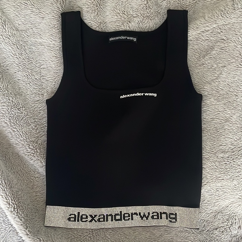 (SOLD)“A Wang” Rhinestone Top